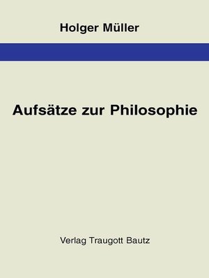 cover image of Aufsätze zur Philosophie